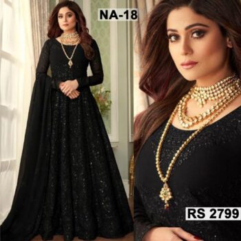 Net Heavy Handwork Embroidered Dress Complete 3 Piece Unstitched Code CW-18