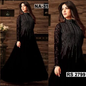 Chiffon Heavy Sequence Embroidered Dress Complete 3 Piece Unstitched Code CW-31