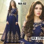 Net Heavy Handwork Embroidered Dress Complete 3 Piece Unstitched Code CW- 52