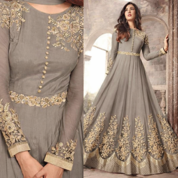 Net Heavy Handwork Embroidered Dress Complete 3 Piece Unstitched Code CW-38